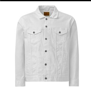 Men's White Denim Jacket size medium